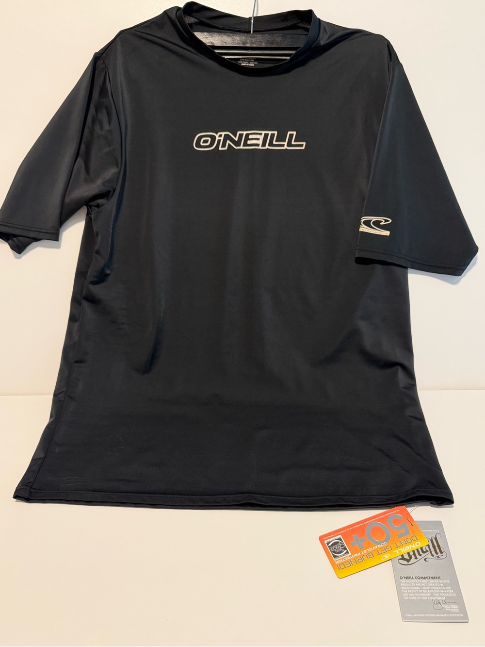 O'Neill Men's Black Short Sleeve Surf Rash Guard